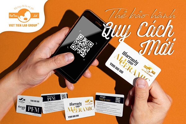 Thẻ bảo hành việt tiên lab group phiên bản mới